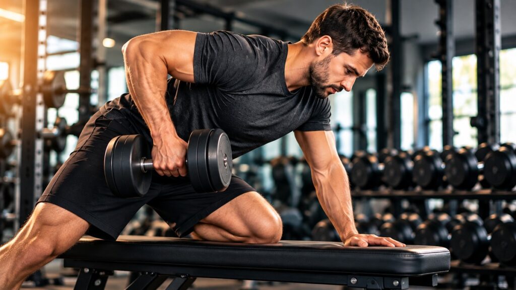 Krafttraining mit Kurzhantel für gezielten Muskelaufbau